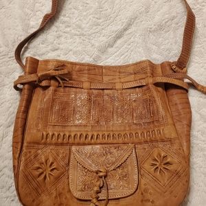 Beautiful handcrafted Moroccan leather purse